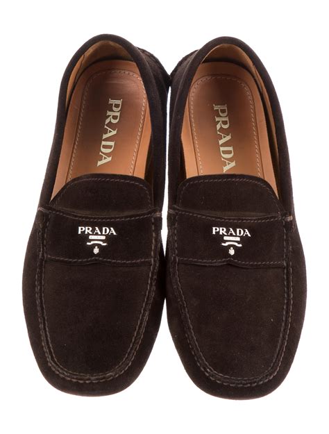 prada men's suede car shoes 10.5|Men's Prada Designer Loafers .